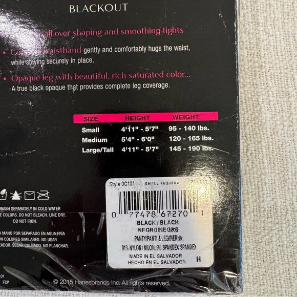 NWT SET of FOUR Maidenform Blackout Shaping Tights - Picture 8 of 8